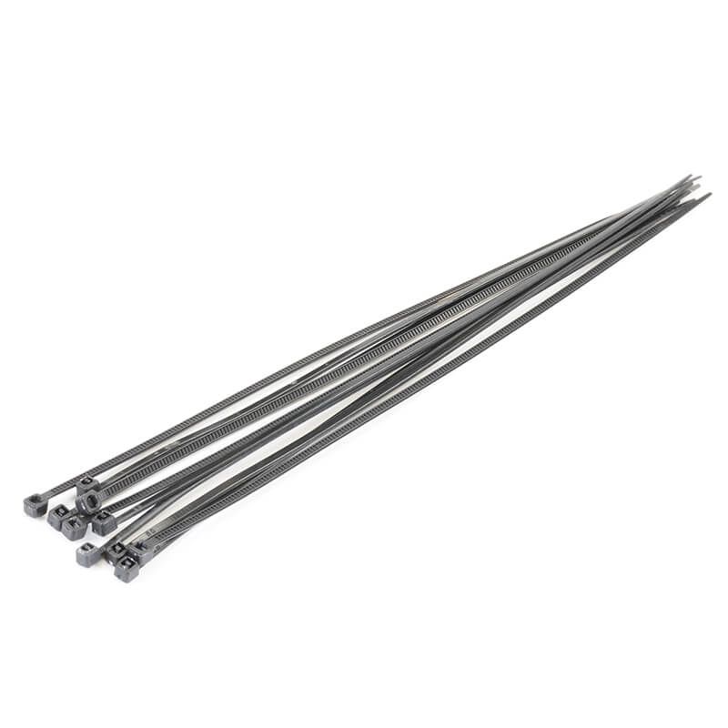 Fastrax Black 200mm X 2.5mm Nylon Cable Ties (10Pcs) (FAST106BK)