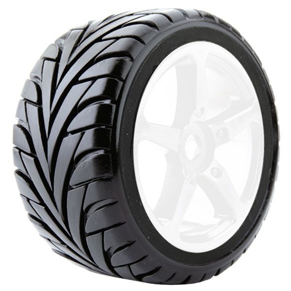 Fastrax 1:8 Truggy Eagle MTd On 5-Spoke White 0 Offset(Pr) (FAST1092W-0)