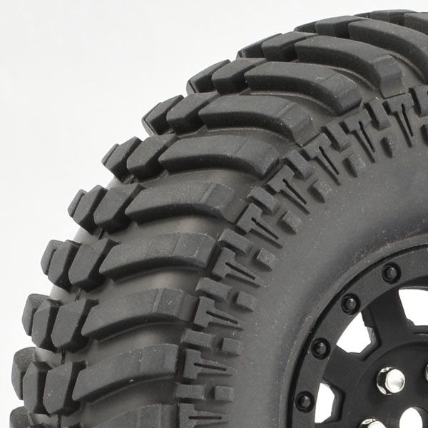 Fastrax 1:10 Crawler Paso 1.9 Mounted Scale Wheel Black (FAST1260B)