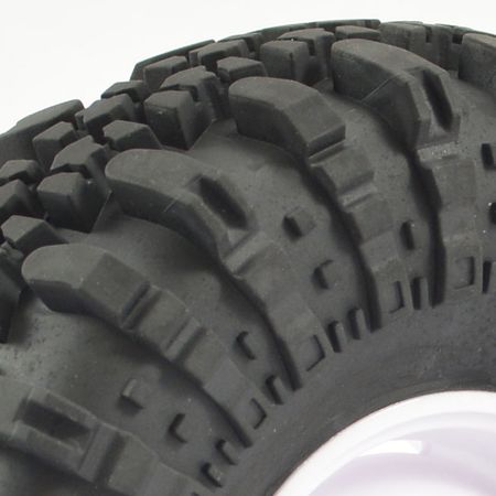 Fastrax 1:10 Crawler Swamper 1:9 Scale Wheel 118mm White (FAST1268W)