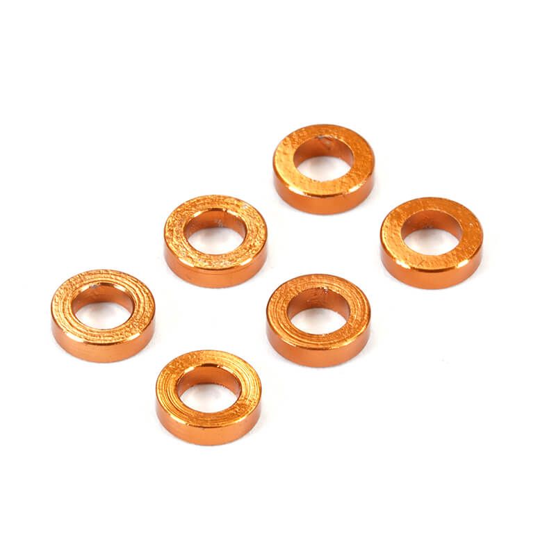Fastrax M3 Flat Washer Gold 1.5mm (6) (FAST142-3-G)
