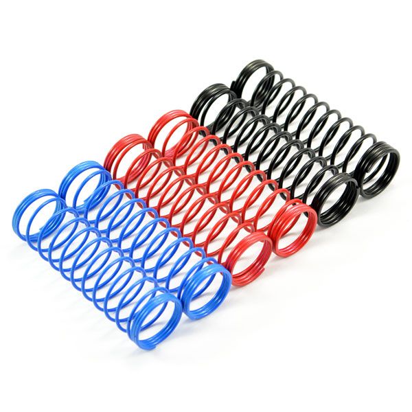 Fastrax 1:10th 95mm Spring Set Soft/Blue,Med/Red,Hard/Black (FAST158-S)