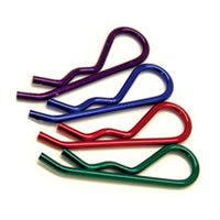 Fastrax 1:8th/1:5th/Transponder Body Clips Metallic Red (6) (FAST210MR)