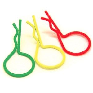 Fastrax Flourescent Yellow Large Clips (FAST213FY)