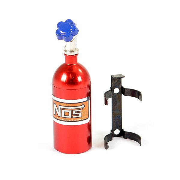 Fastrax Aluminum Nos Nitrous Bottle &amp; Mount - Red (FAST2204R)