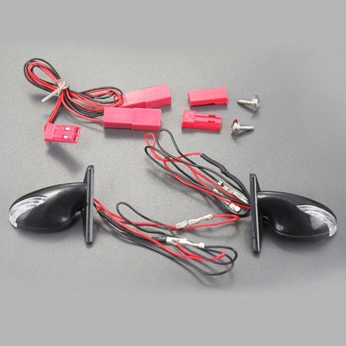 Fastrax Wing Mirror Set W/Led White Lights Direct Connect (FAST2224-2)