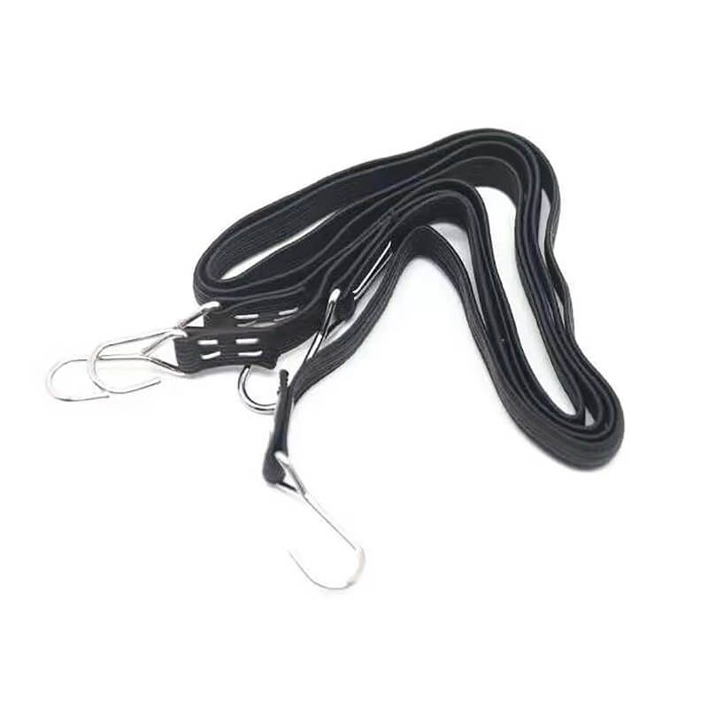 Fastrax Luggage Bungee Strap 2Pcs W/Hooks 400mm - Black (FAST2313BK)