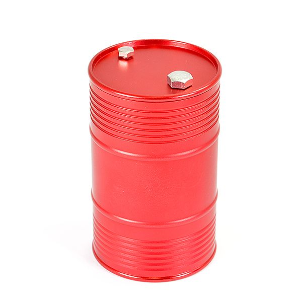 Fastrax Aluminium Anodised Oil Drum W/Removable Lid - Red (FAST2327AR)