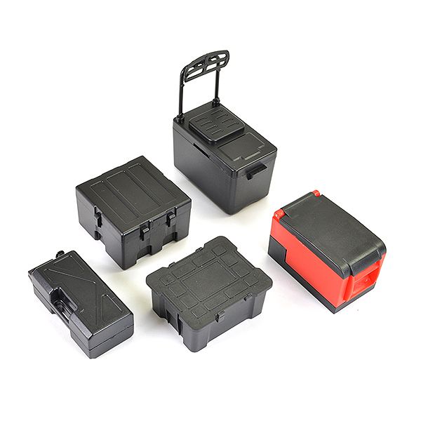 Fastrax Scale 5Pcs Tool &amp; Cooler Case Set - Black (FAST2355BK)