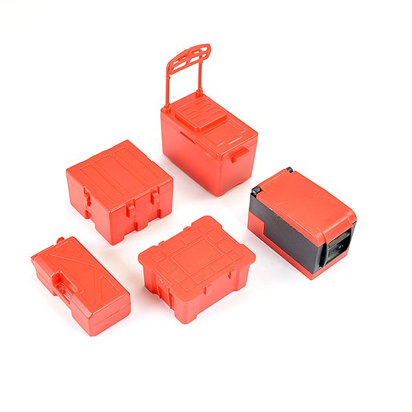 Fastrax Scale 5Pcs Tool &amp; Cooler Case Set - Red (FAST2355R)