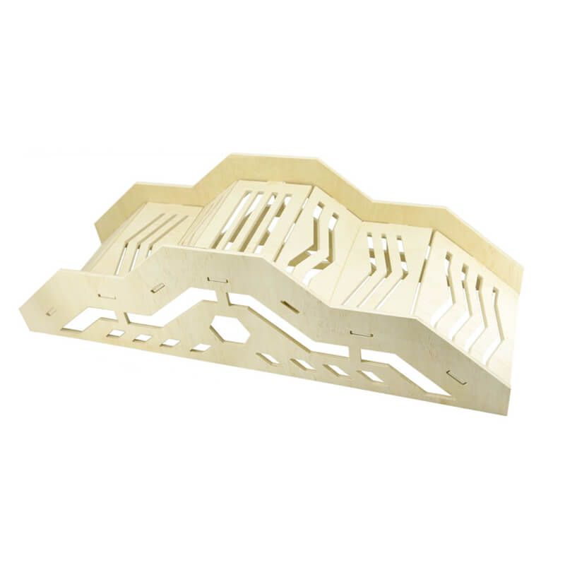 Fastrax Wood Board Climbing Up&#039;N&#039;Over Obstacle Type C (FAST2399-07)
