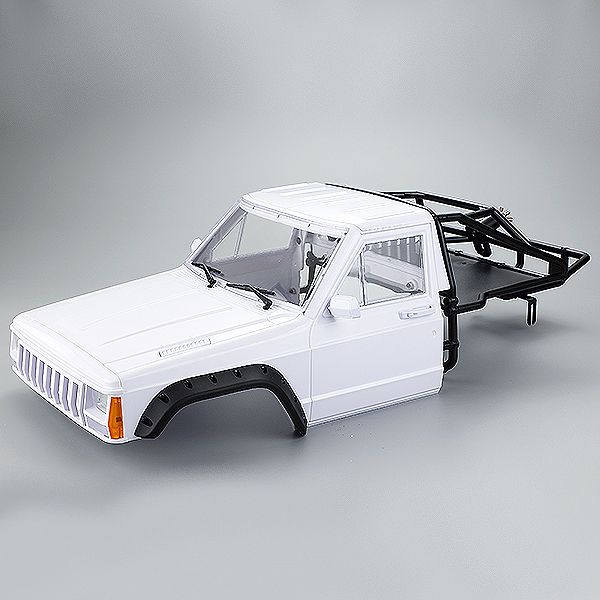 Fastrax 1:10th Rockee Pick-Up &amp; Rear Cage Hardbody 313-324mm - White (FAST2500W)