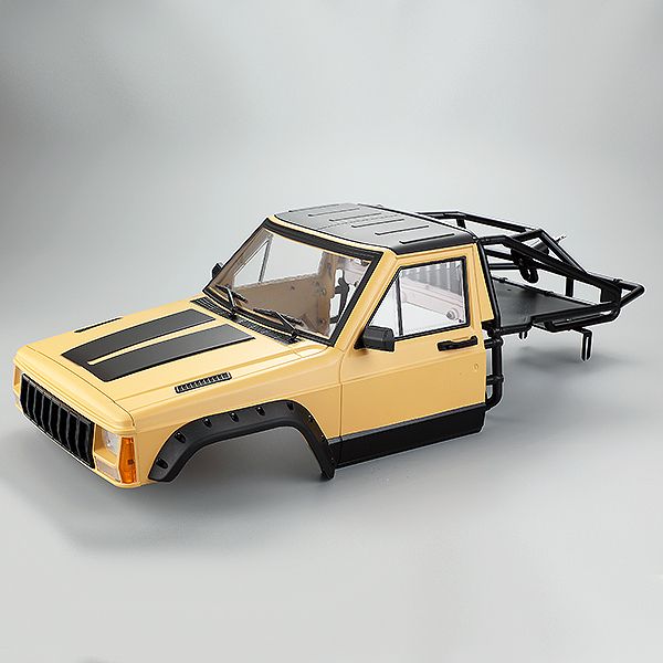 Fastrax 1:10th Rockee Pick-Up &amp; Rear Cage Hardbody 313-324mm - Yellow (FAST2500Y)