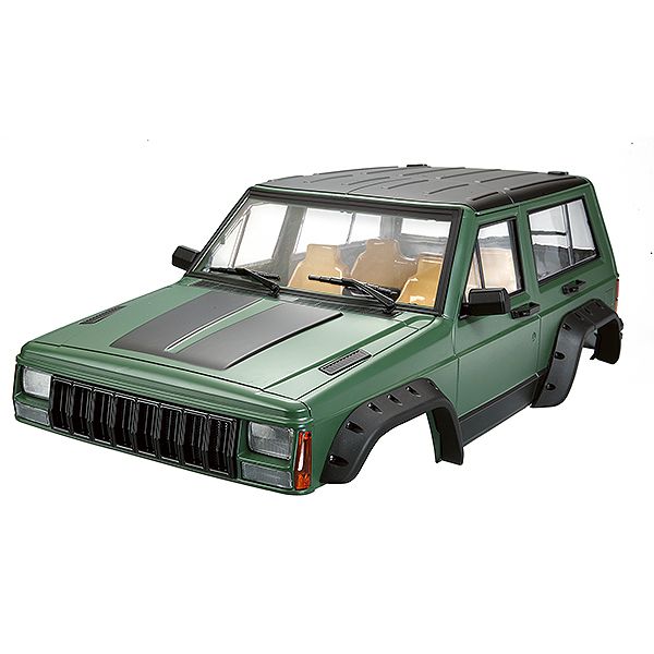 Fastrax 1:10th Rockee Fullcab &amp; Interior Hardbody 313mm - Green (FAST2502GN)