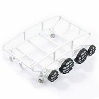 Fastrax Rounded Luggage Tray W/Led &amp; Lights (Sm/White) (FAST308-SW)