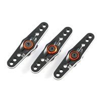 Fastrax 25T Black Aluminium Dbl Servo Horn (Savox/Futaba) (FAST316B)