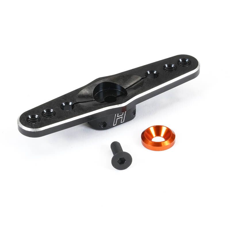 Fastrax 24T Black Aluminium Double Servo Horn (Hitec) (FAST317B)
