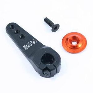 Fastrax 23T Jumbo Black Alum Single Servo Horn (Sanwa) (FAST326B)