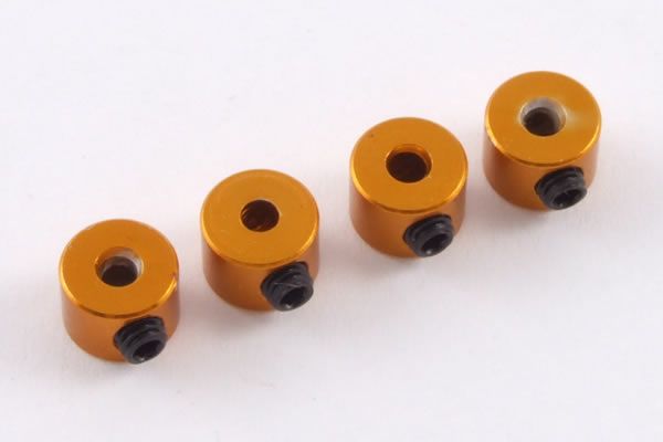Fastrax Aluminium Collets (4) Gold (FAST34G)