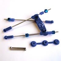 Fastrax Pre-Assembled Throttle/Brake Linkage Set Blue (FAST440B)