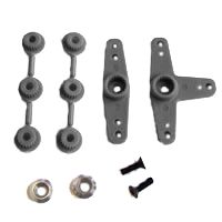 FASTRAX SUPER SERVO HORN 2 BLACK (FAST445BK)