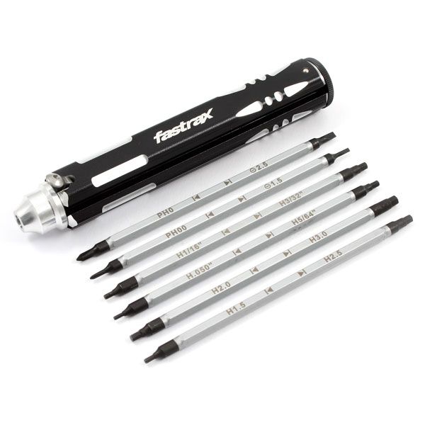 Fastrax 12-Size Multi Driver Set 2Xph 2Xslot 8Xmetric/Imperial Hex (FAST608)