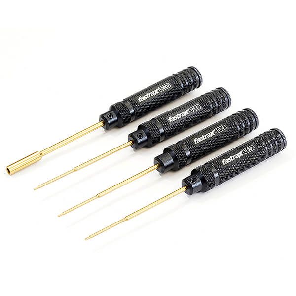 Fastrax SCX24 Wrench Tool Set 0.05&quot;, 1.3mm, 1.5mm, 4.0mm Box (FAST629BK)