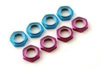Fastrax 17mm X 1.25 Blue Serrated Wheel Nuts (4Pcs) (FAST926B)