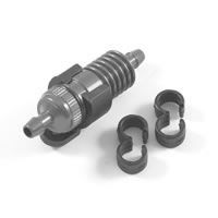 Fastrax Grey Fuel Filter W/Mount &amp; Fuel Tube Clips (FAST932G)
