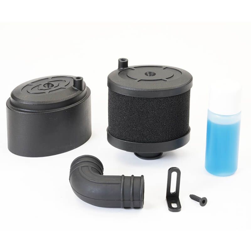 Fastrax Waterproof Air Filter 1:8th W/Air Filter Oil - Black (FAST93BK)