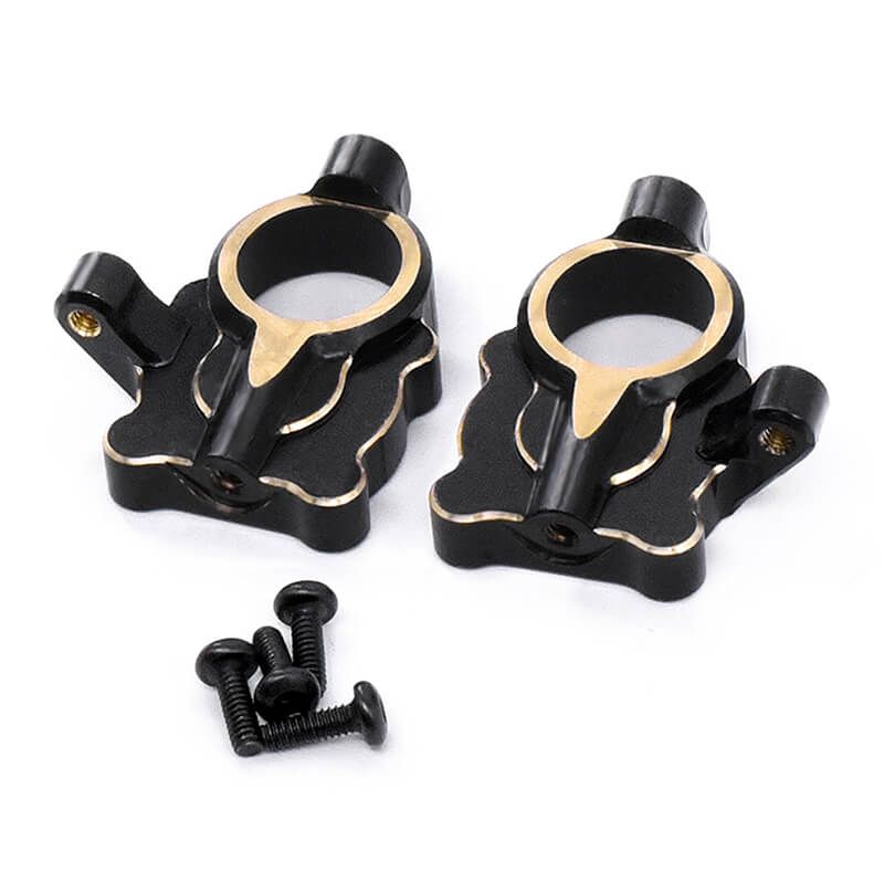 Fastrax Fcx24 Black Brass Steering Arm Housing (2Pc) (FTFMS005BRB)