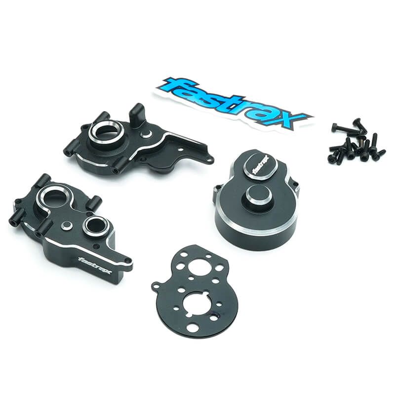 Fastrax Losi Micro-B Aluminium Gearbox Housing &amp; Motor Mount (FTLS09BK)