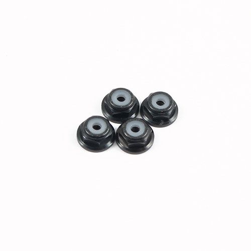 Fastrax M2 Black Flanged Locknuts (FTM2BKF)
