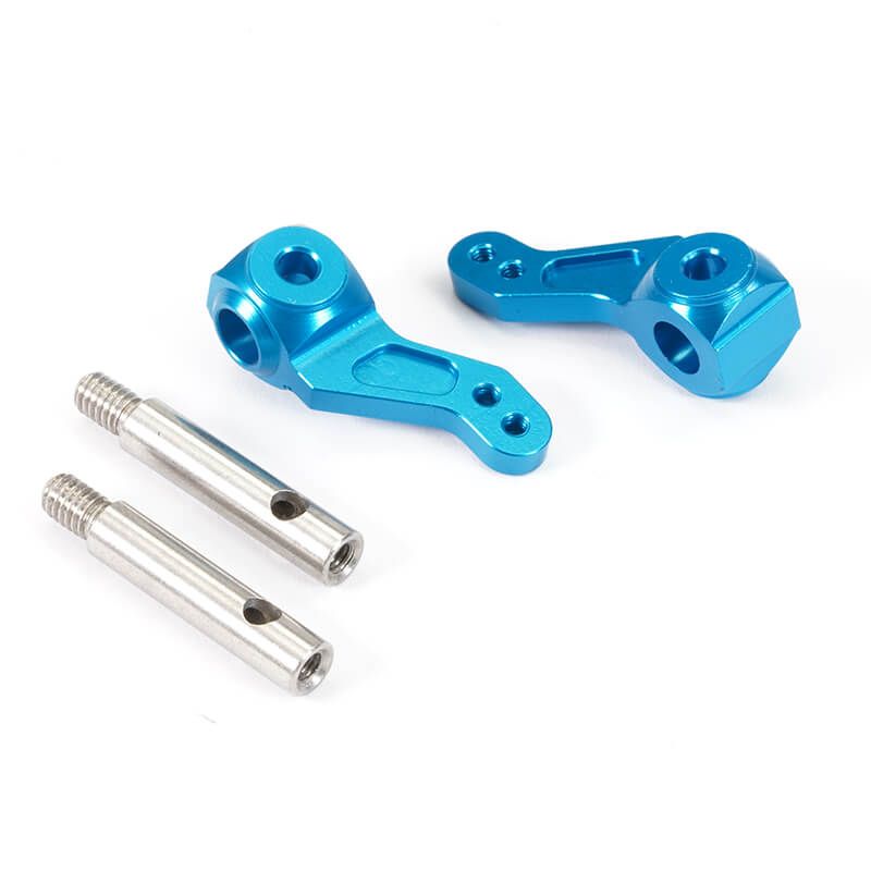 Fastrax Tamiya Lunchbox CW-01 Aluminium Steering Blocks &amp; Axles (Pr) (FTTA120B)