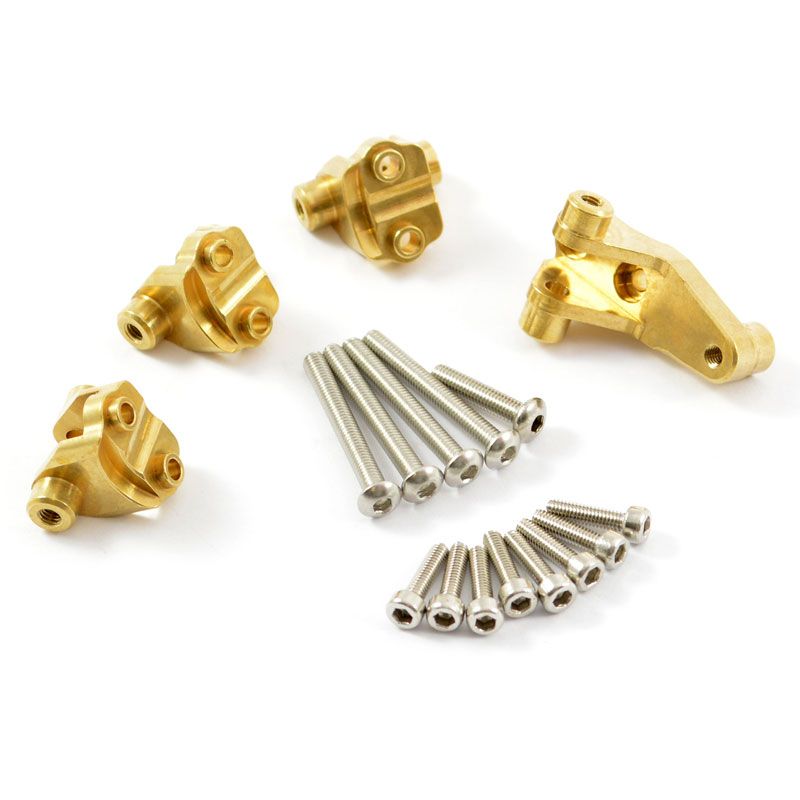 Fastrax TRX-4 Brass Front/Rear Link Mount Set (FTTX331BR)