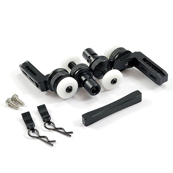 Fastrax TRX-4 Alloy Front &amp; Rear Magnetic Body Mounts (FTTX332BK)