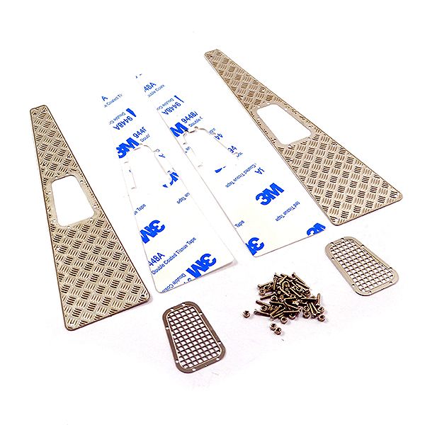 Fastrax TRX-4 Stamped Steel Front Fender Plate &amp; Vents (4Pc) (FTTX336)