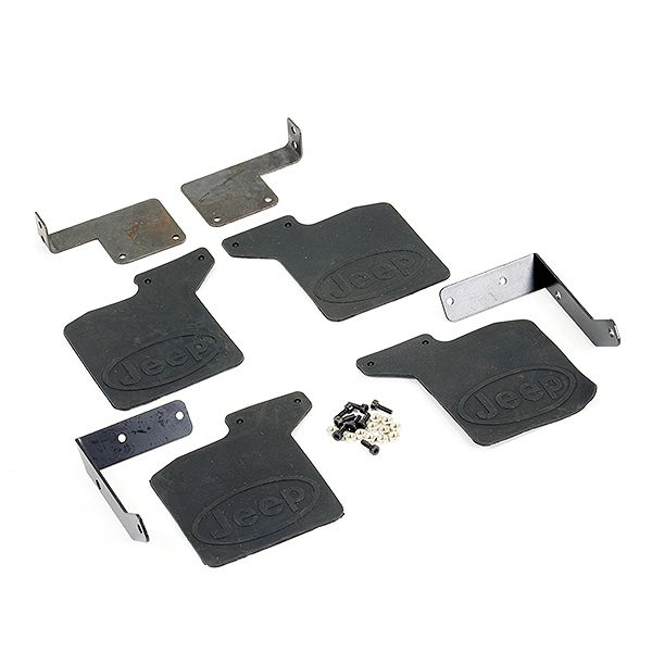 Fastrax TRX-4 Rubber Mudflaps &amp; Alloy Mounts For Jeep (FTTX344)