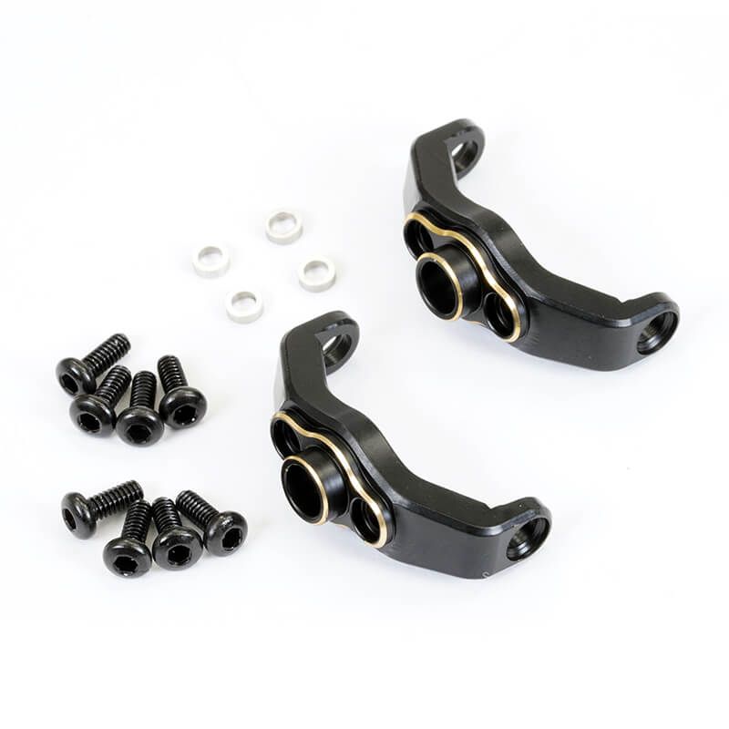 Fastrax TRX-4M Black Brass C-Hubs (2) (FTTX463)