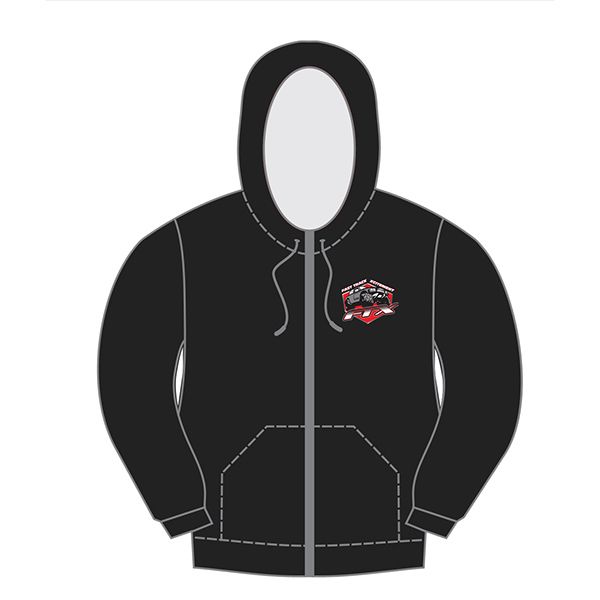 FTX Badge Logo Brand Zipped Hoodie Black - Large (FTX0003L)