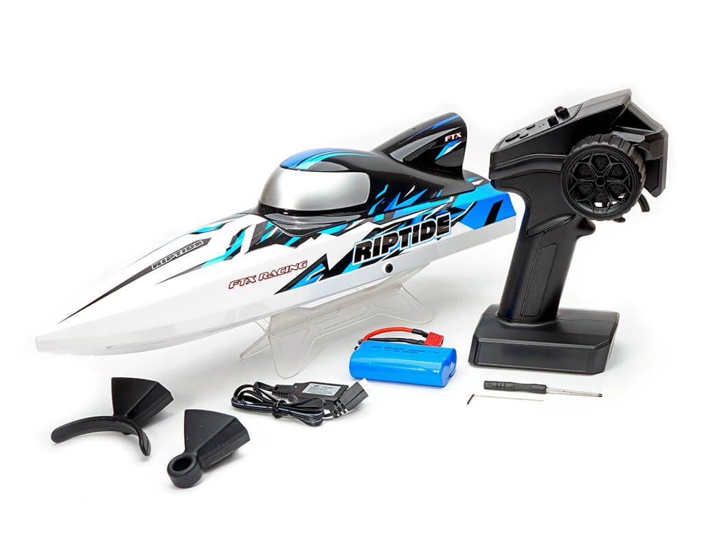 FTX RC Riptide Turbojet Brushless Speed Boat 41CM - Blue (FTX0780B)