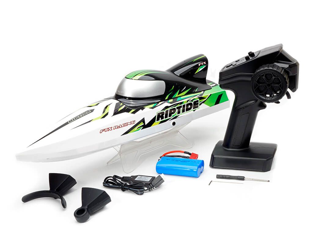 FTX RC Riptide Turbojet Brushless Speed Boat 41CM - Green (FTX0780G)