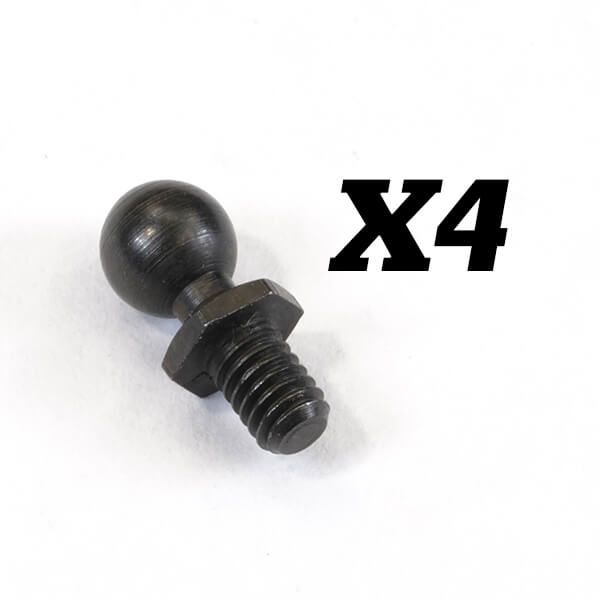 FTX Ball Stud 4mm (4pcs) (FTX10350)