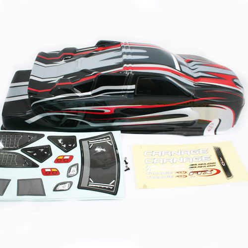FTX Carnage St Printed Body - Option Black/Red (FTX6344)
