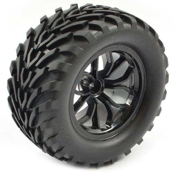 FTX Bugsta Mounted Wheel/Tyre Complete Pair - Black (FTX6447B)