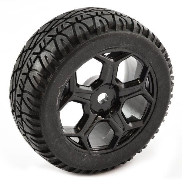 FTX Hooligan Rally Lp Treaded Wheel/Tyres Black (Pr) (FTX6477B)
