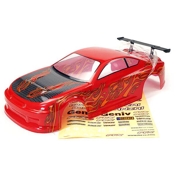 FTX Banzai Pre-Painted Body Shell W/Decals &amp; Wing - Red (FTX6596)