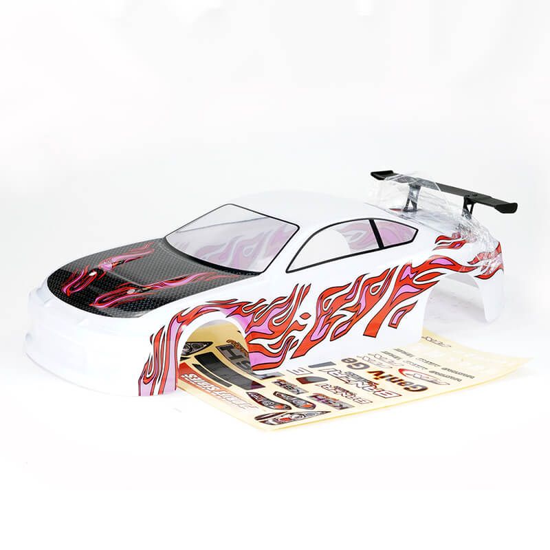 FTX Banzai Pre-Painted Body Shell W/Decals &amp; Wing - White (FTX6596W)