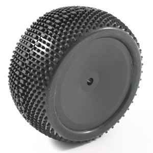 FTX Edge Rear Mounted Wheels/Tyres (Pr) - Black (FTX6624B)
