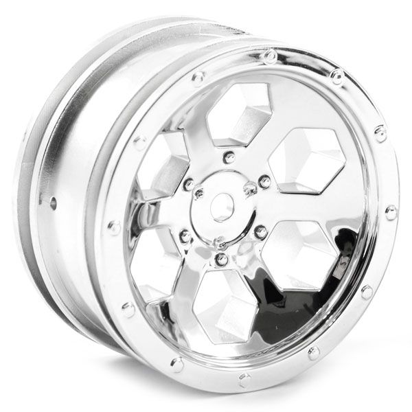 FTX Outback 6Hex Wheel (2) - Chrome (FTX8168C)